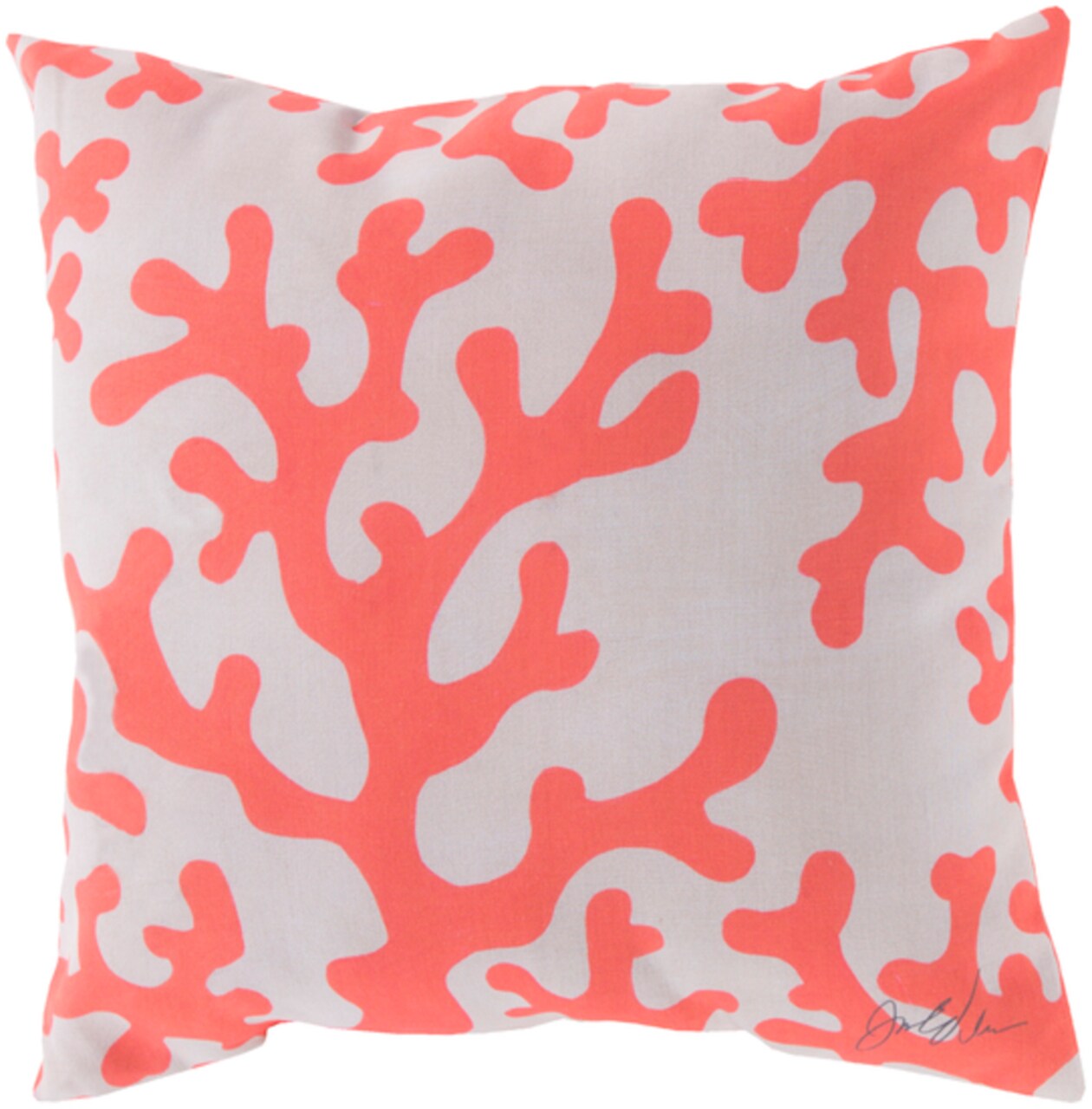 Gray and coral pillows outlet